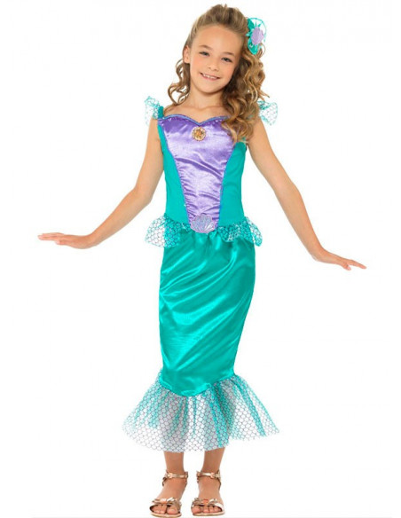 Disfraz sirenita deluxe para niña