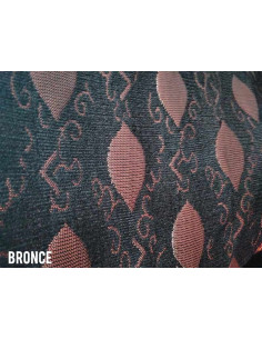 Tejido tapiceria estampada bronce