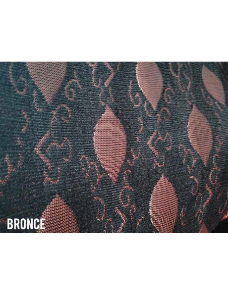 Tejido tapiceria estampada bronce