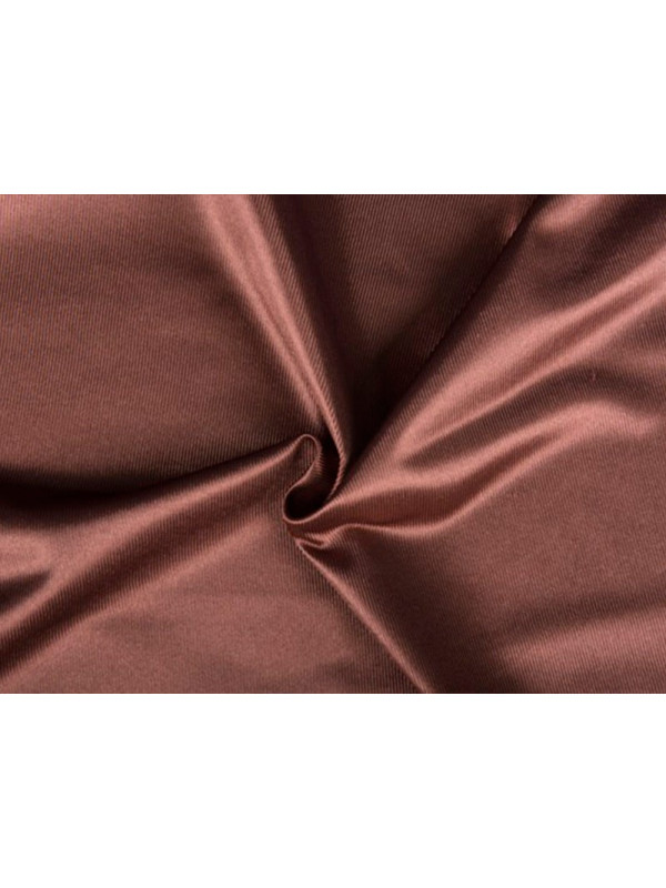 Tejido de raso poliéster marrón