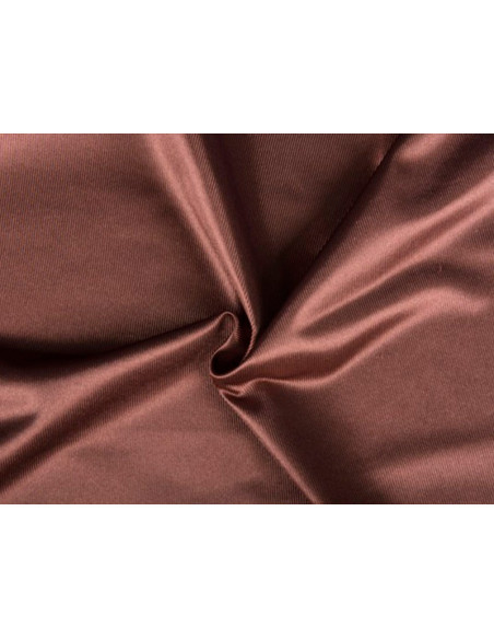 Tejido de raso poliéster marrón