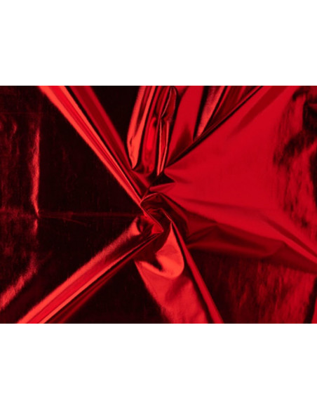 Tejido licra laminado rojo