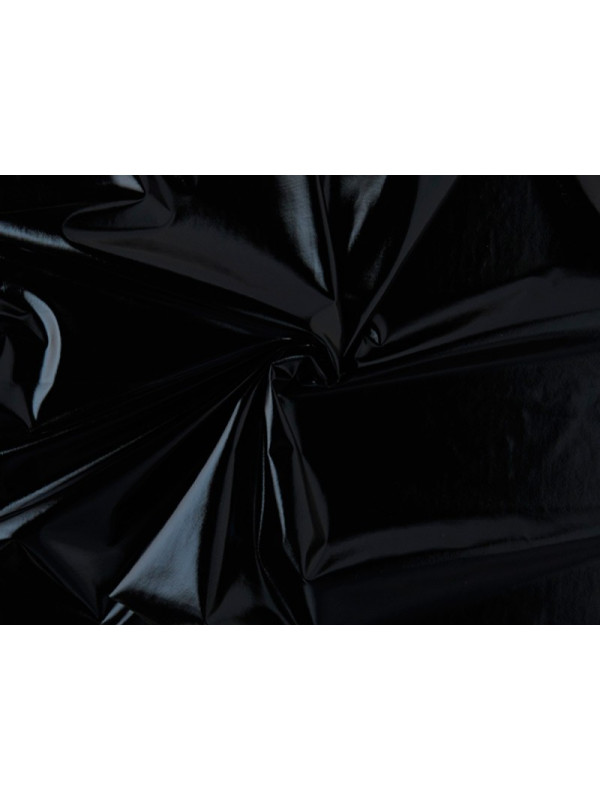 Tejido licra laminado negro