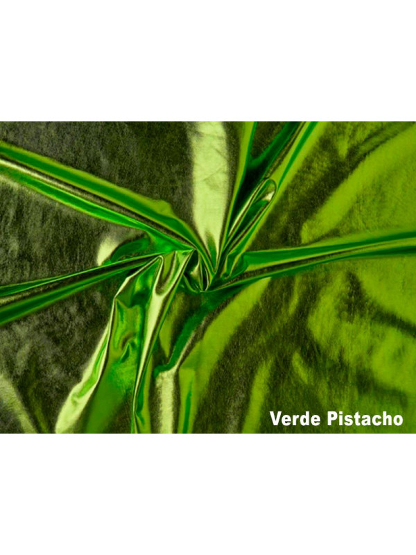 Tejido licra laminado vede pistacho