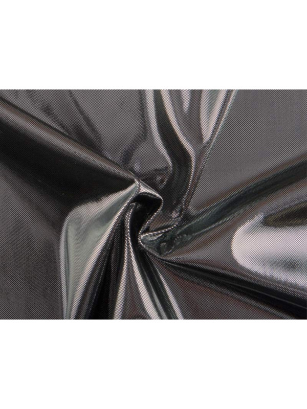 Punto metalizado dos tonalidades negro plata