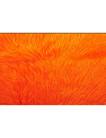 Tejido pelo largo copito naranja
