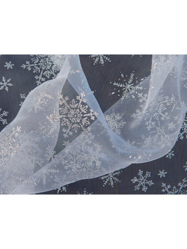 Tul Ningo para Navidad blanco