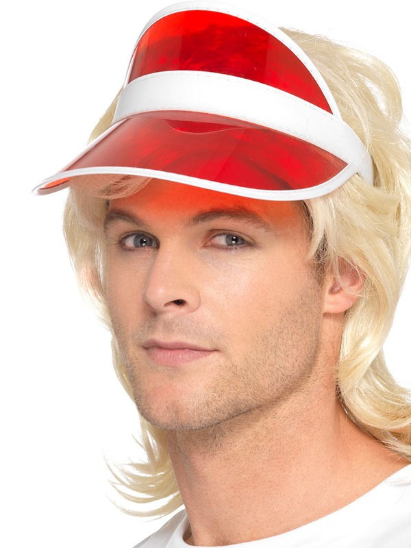 Visera años 80 rojo