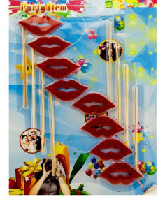 Set photocall labios rojos 2