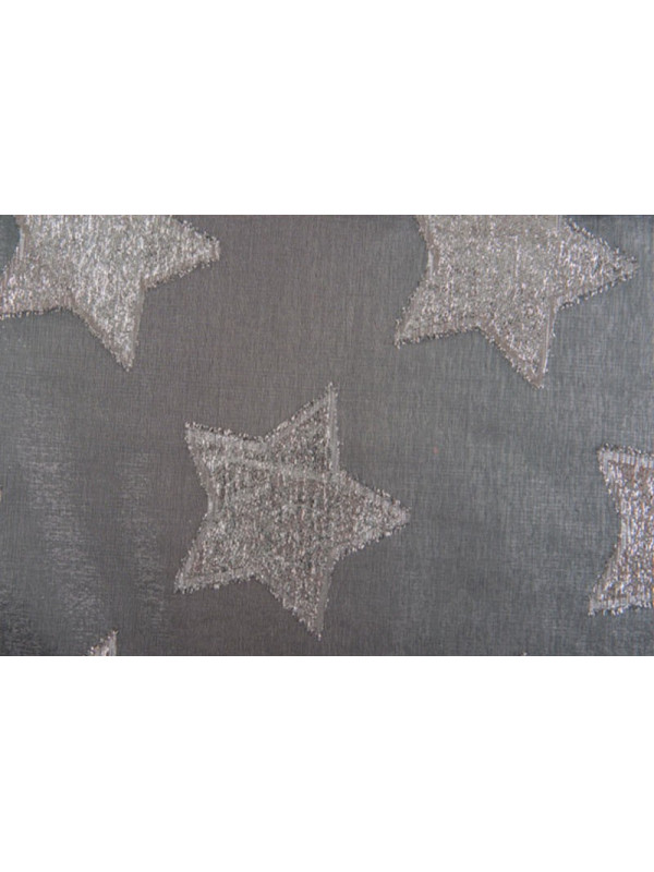 Tul Store estrellas metalizadas plata