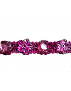 Galón abalorios flor