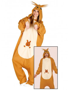 Disfraz canguro pijama para adulto