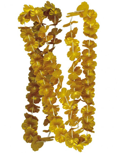 Collar flores metalizadas