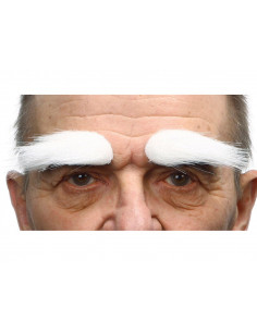 Cejas postizas blancas