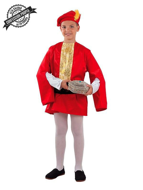 Disfraz paje Gaspar infantil