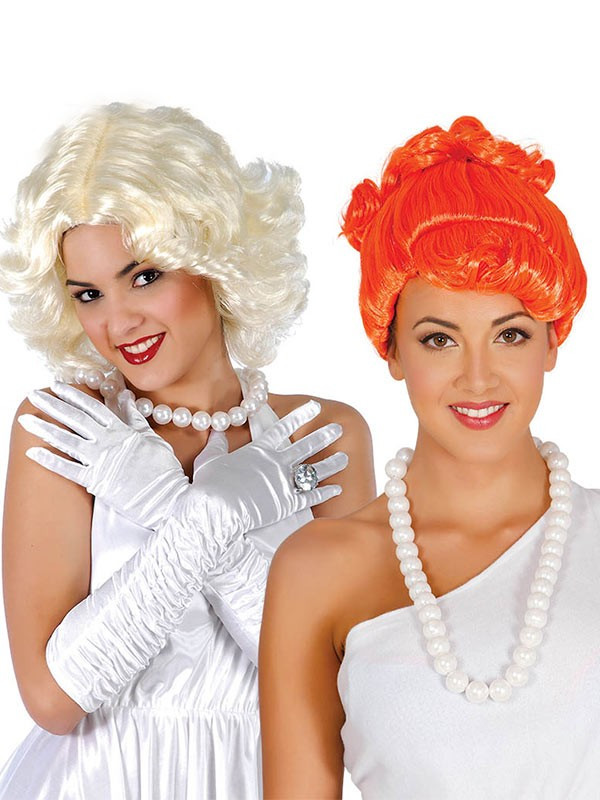 Collar perlas Wilma Picapiedra