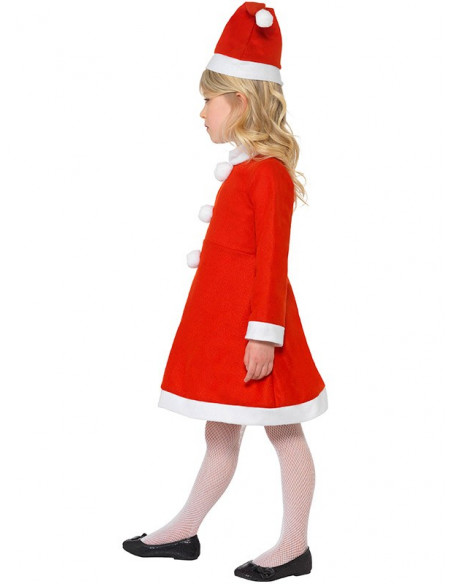 Disfraz Mama Noel para niña perfil
