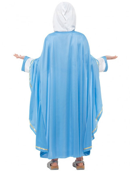 Disfraz Virgen Maria para niña trasera