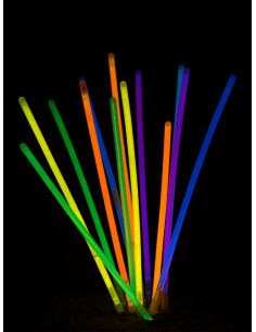 Pulseras luminosas fluorescentes 50 unidades