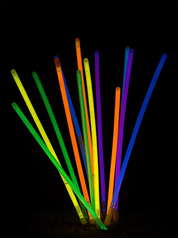 Pulseras luminosas fluorescentes 50 unidades