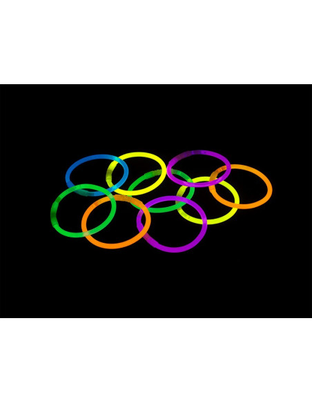 Pulseras luminosas fluorescentes 