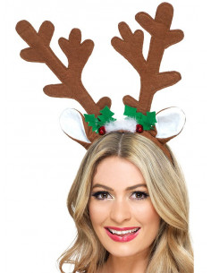 Diadema de reno marrón