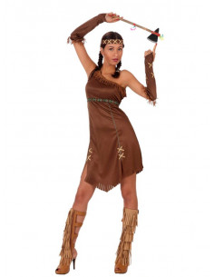 Disfraz India marron para mujer