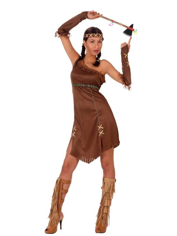 Disfraz India marron para mujer