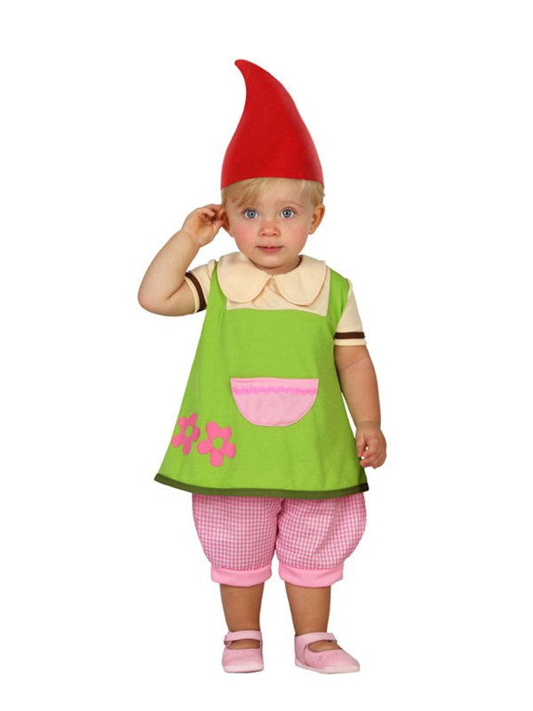 Disfraz duende bebe para niña