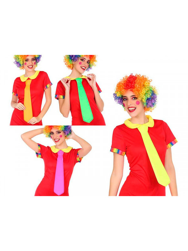 Corbata de colores fosforitos