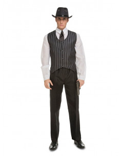 Disfraz de gángster mafioso hombre