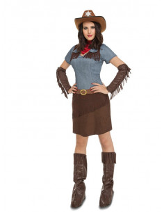 Disfraz de vaquera pistolera para mujer