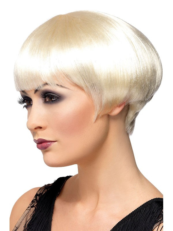 Peluca años 20 rubia perfil