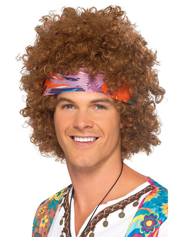 Peluca hippie para hombre