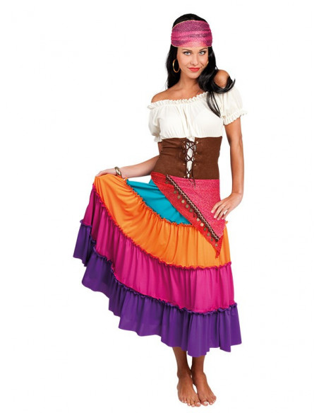 Disfraz zíngara Esmeralda para mujer