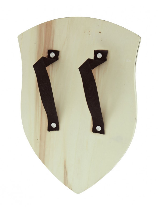 Escudo medieval madera TRASERA