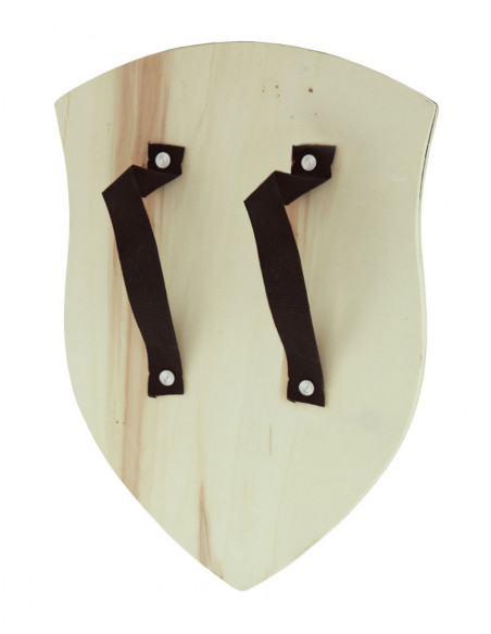 Escudo medieval madera TRASERA