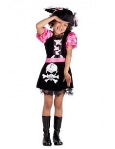 Disfraz de pirata pink para niña