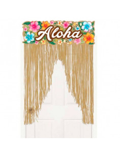 Decoración hawaiana para puertas