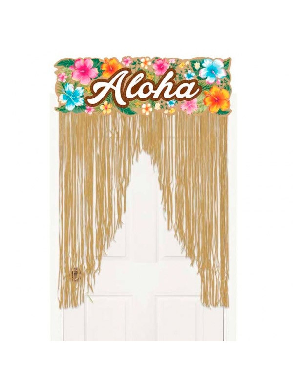 Decoración hawaiana para puertas