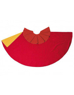 Capote de torero rojo-amarillo adulto