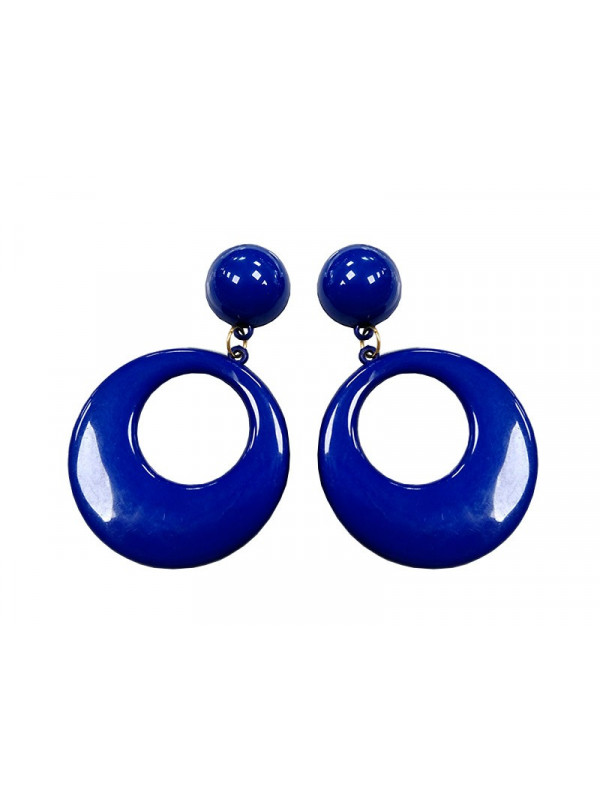 Pendiente andaluza grande azul