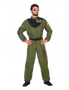 Disfraz de piloto militar para hombre