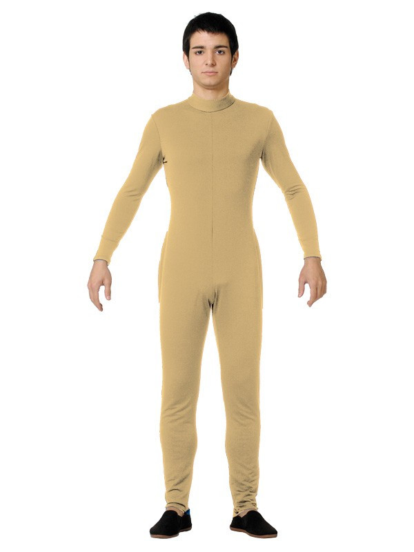 Mallas monos enterizo de licra adulto beige