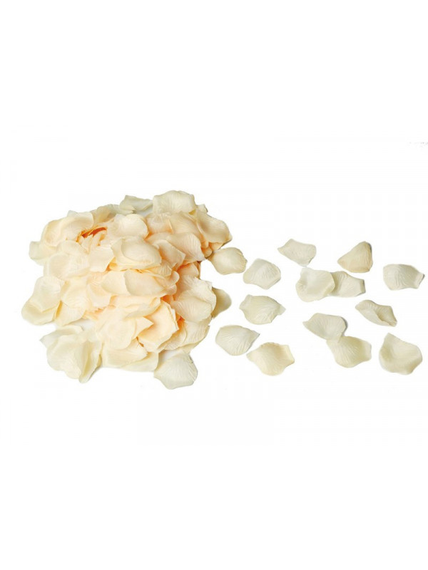 Pétalos de rosa blancos