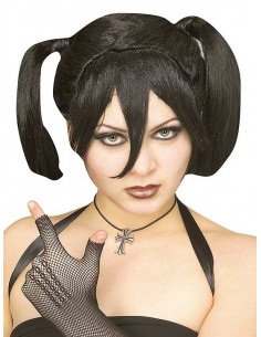 Peluca gótica con coletas