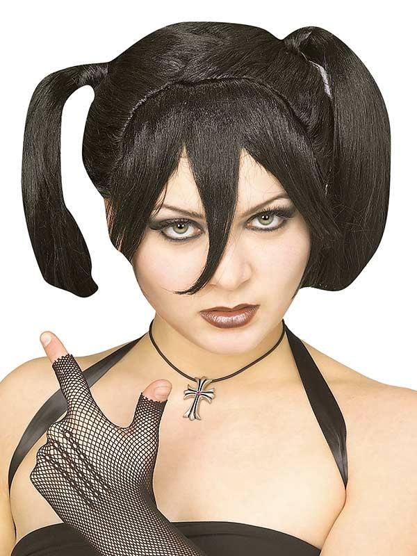 Peluca gótica con coletas