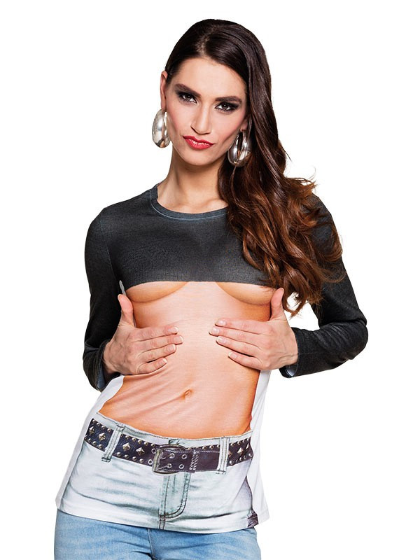 Camiseta sexy crop top