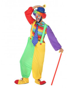 Disfraz de payaso arco iris hombre