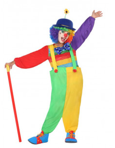 Disfraz de payasita iris para niña